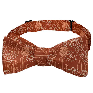 Succulent Cactus Garden Bow Tie - Self Tie Bow Tie - Knotty Tie Co.