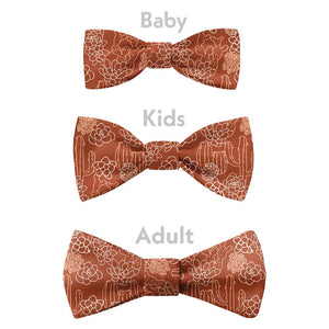Succulent Cactus Garden Bow Tie - Bow Sizes - Knotty Tie Co.