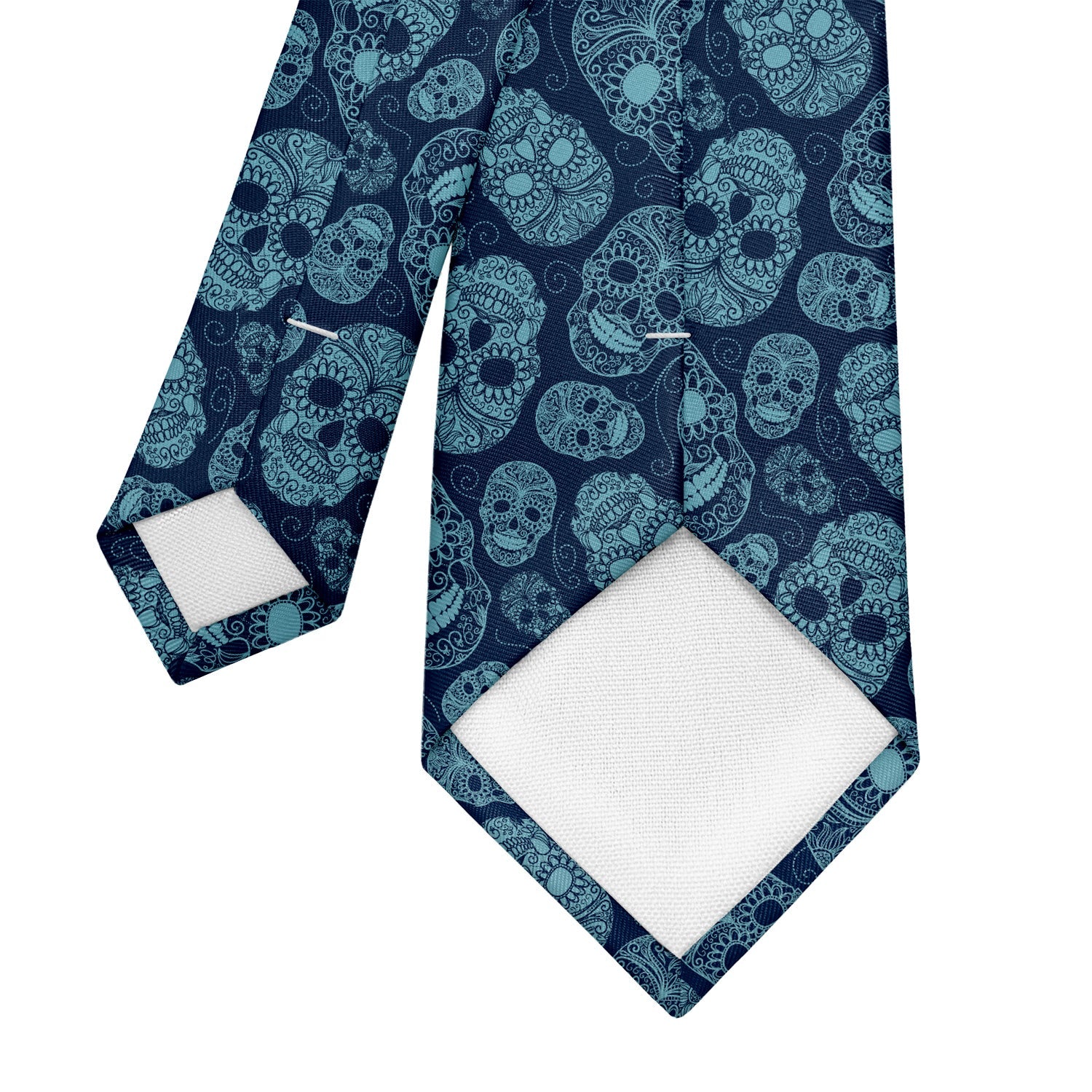 Sugar Skull Necktie - Tipping - Knotty Tie Co.