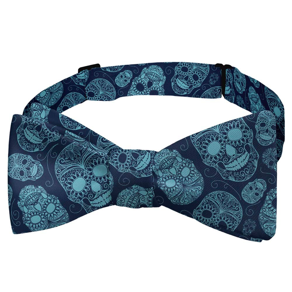 Sugar Skull Bow Tie - Self Tie Bow Tie - Knotty Tie Co.