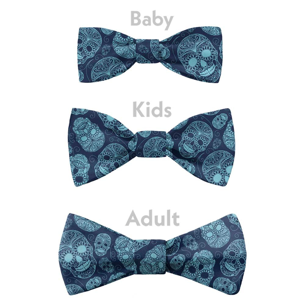 Sugar Skull Bow Tie - Bow Sizes - Knotty Tie Co.