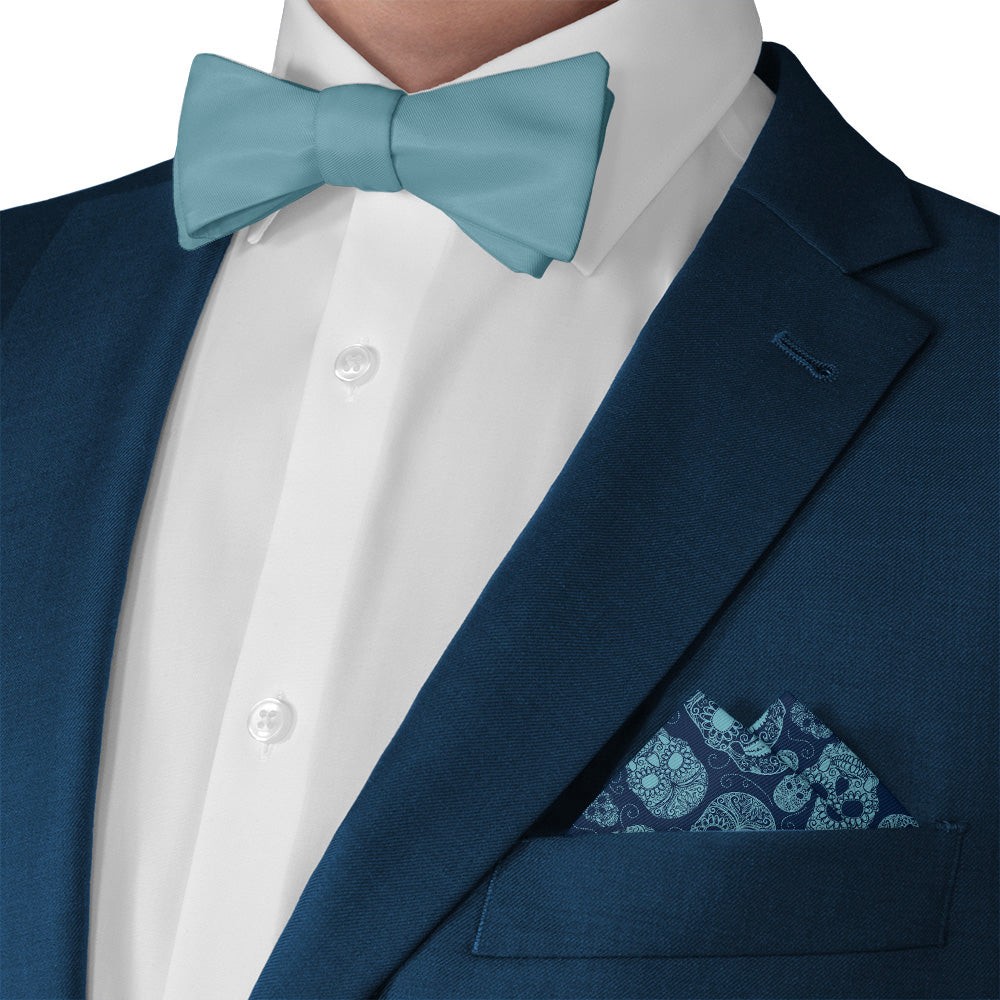 Sugar Skull Pocket Square - Matching Bow Tie - Knotty Tie Co.