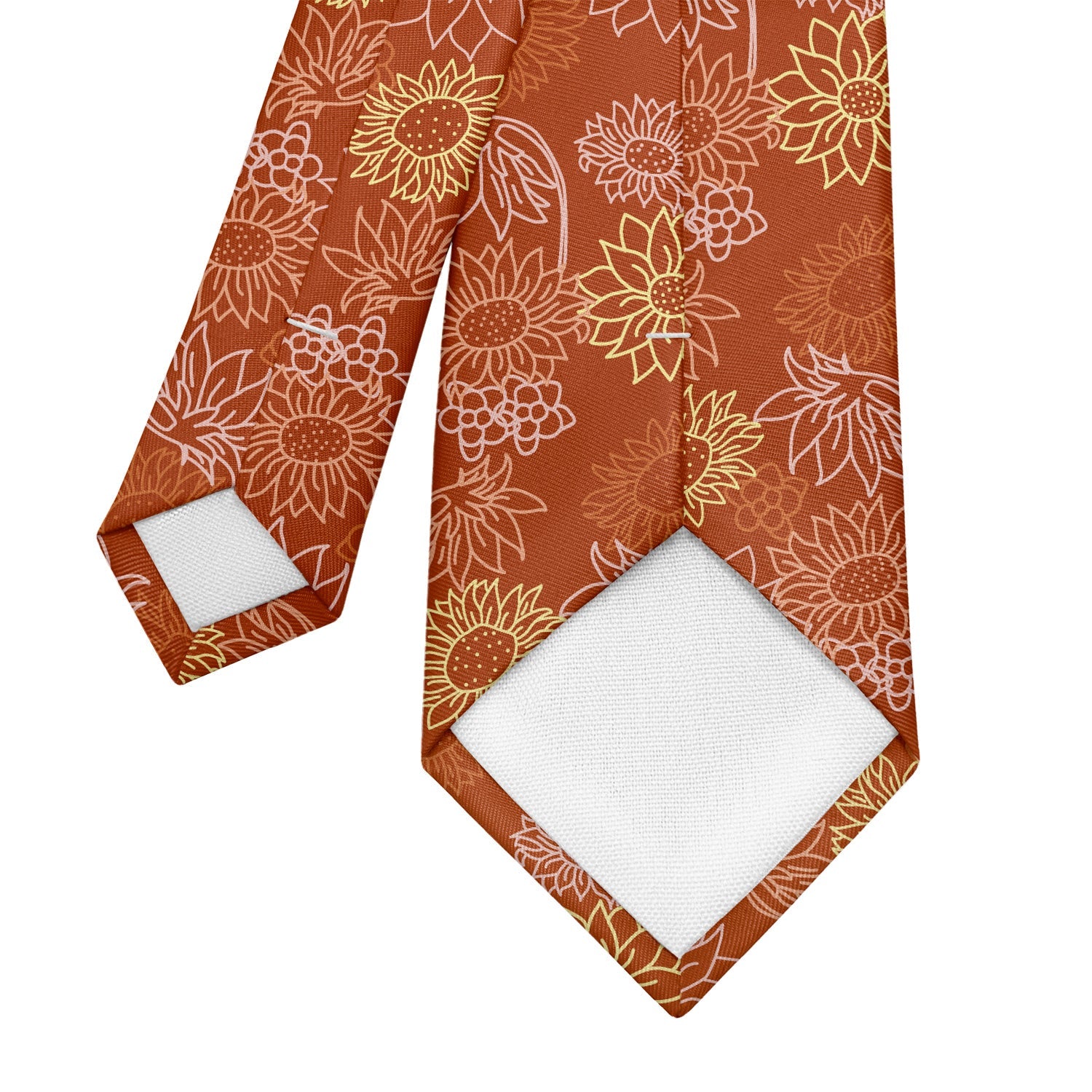 Sunflower Garden Necktie - Tipping - Knotty Tie Co.