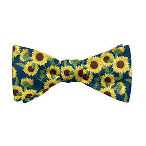 Sunflower Floral Bow Tie - Adult Standard Self-Tie 14-18" -  - Knotty Tie Co.