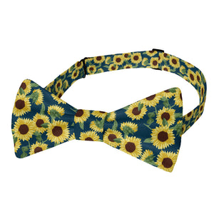 Sunflower Floral Bow Tie - Adult Pre-Tied 12-22" -  - Knotty Tie Co.
