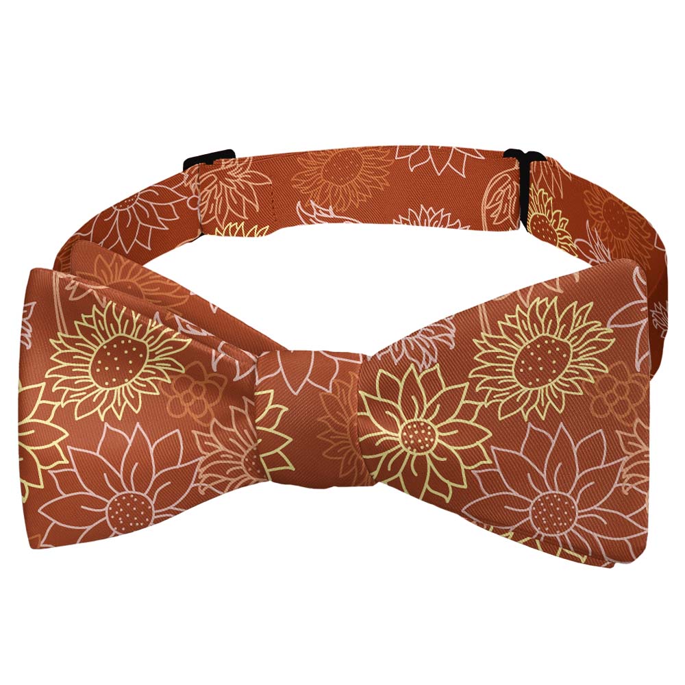 Sunflower Garden Bow Tie - Self Tie Bow Tie - Knotty Tie Co.