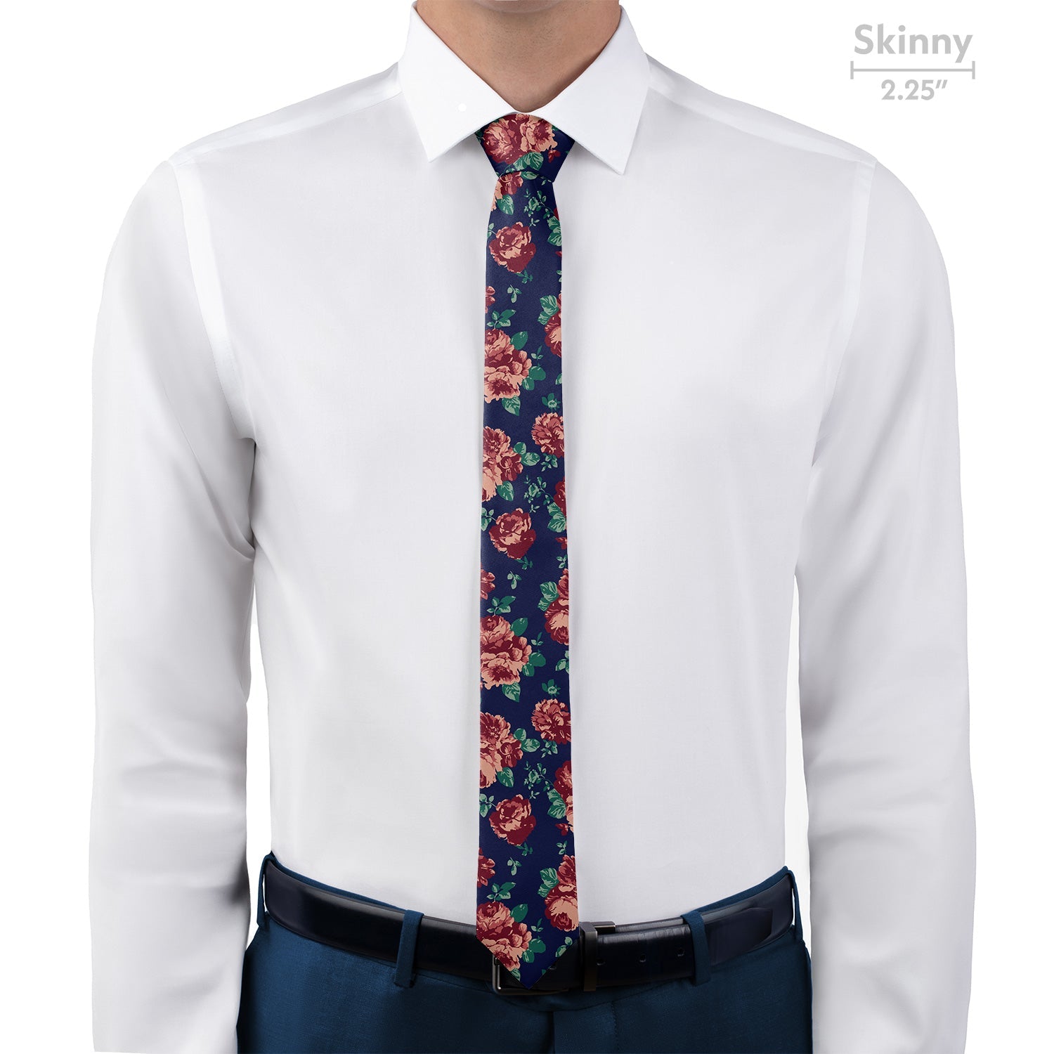 Sylvan Floral Necktie - Skinny - Knotty Tie Co.