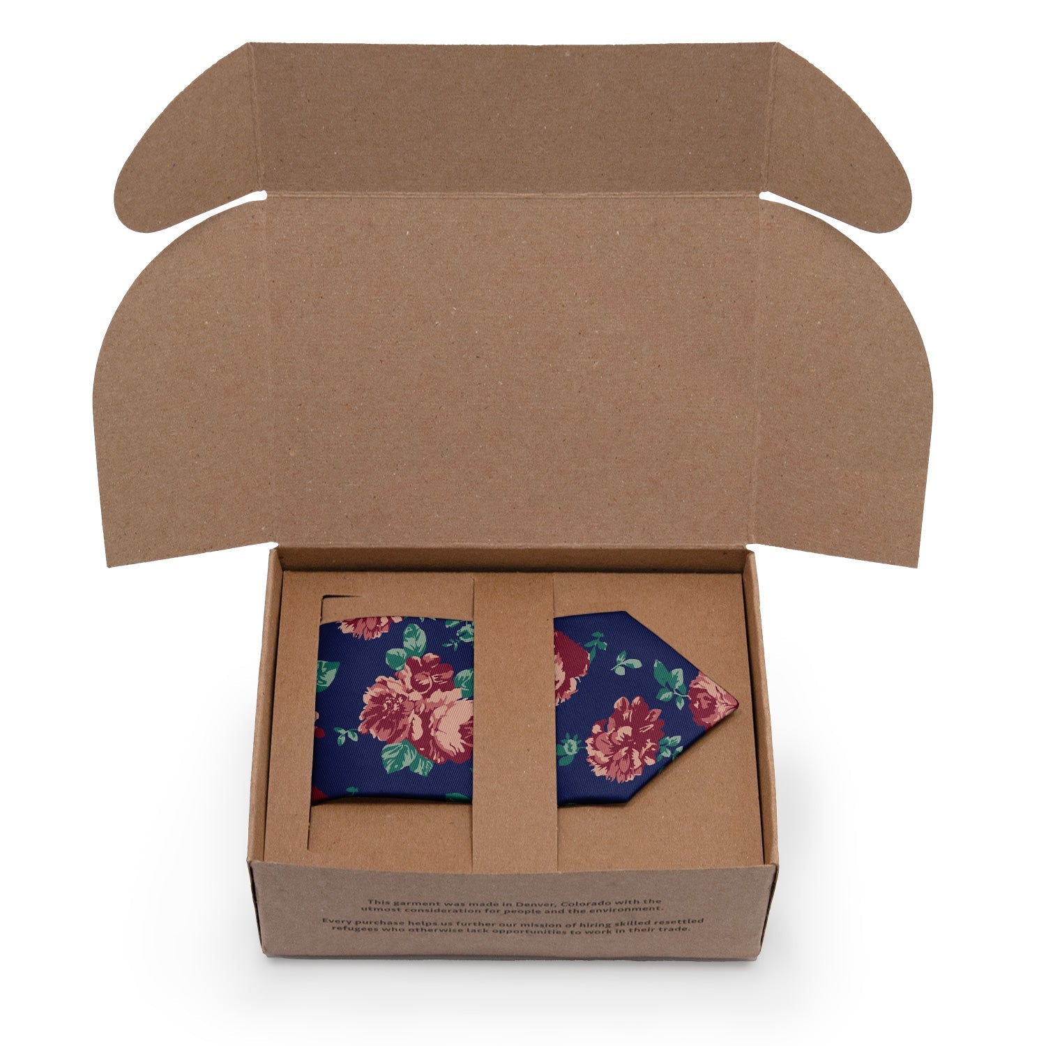 Sylvan Floral Necktie - Packaging - Knotty Tie Co.