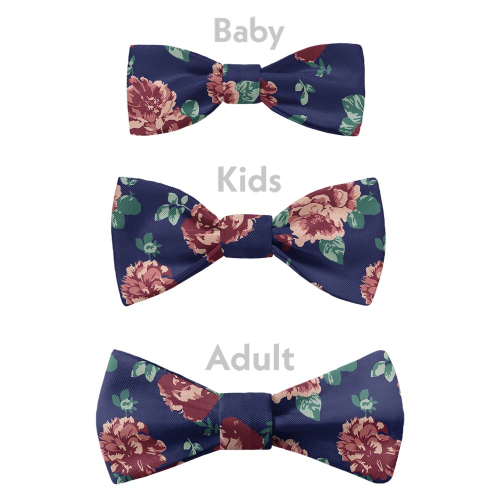 Sylvan Floral Bow Tie - Bow Sizes - Knotty Tie Co.