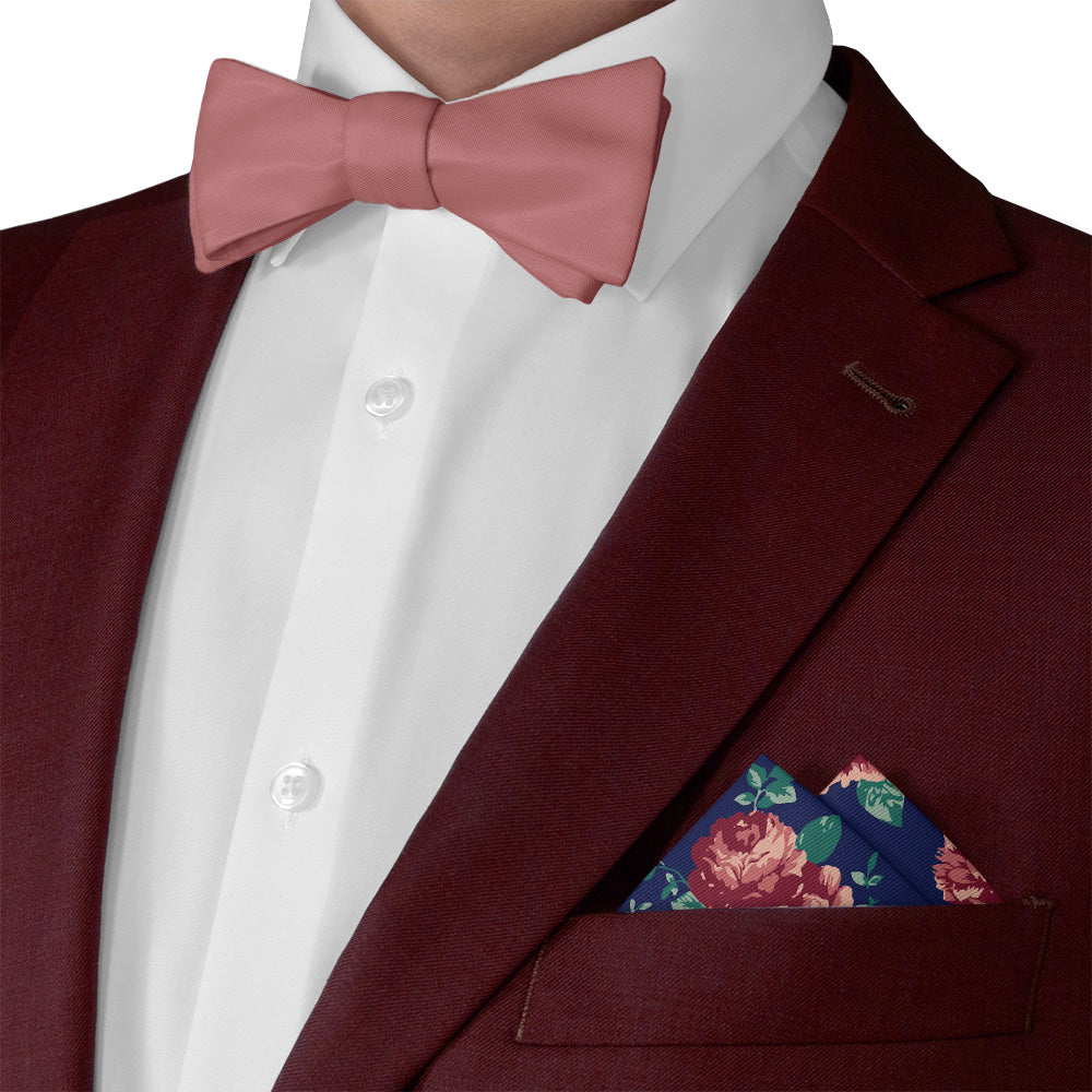 Sylvan Floral Pocket Square - Matching Bow Tie - Knotty Tie Co.