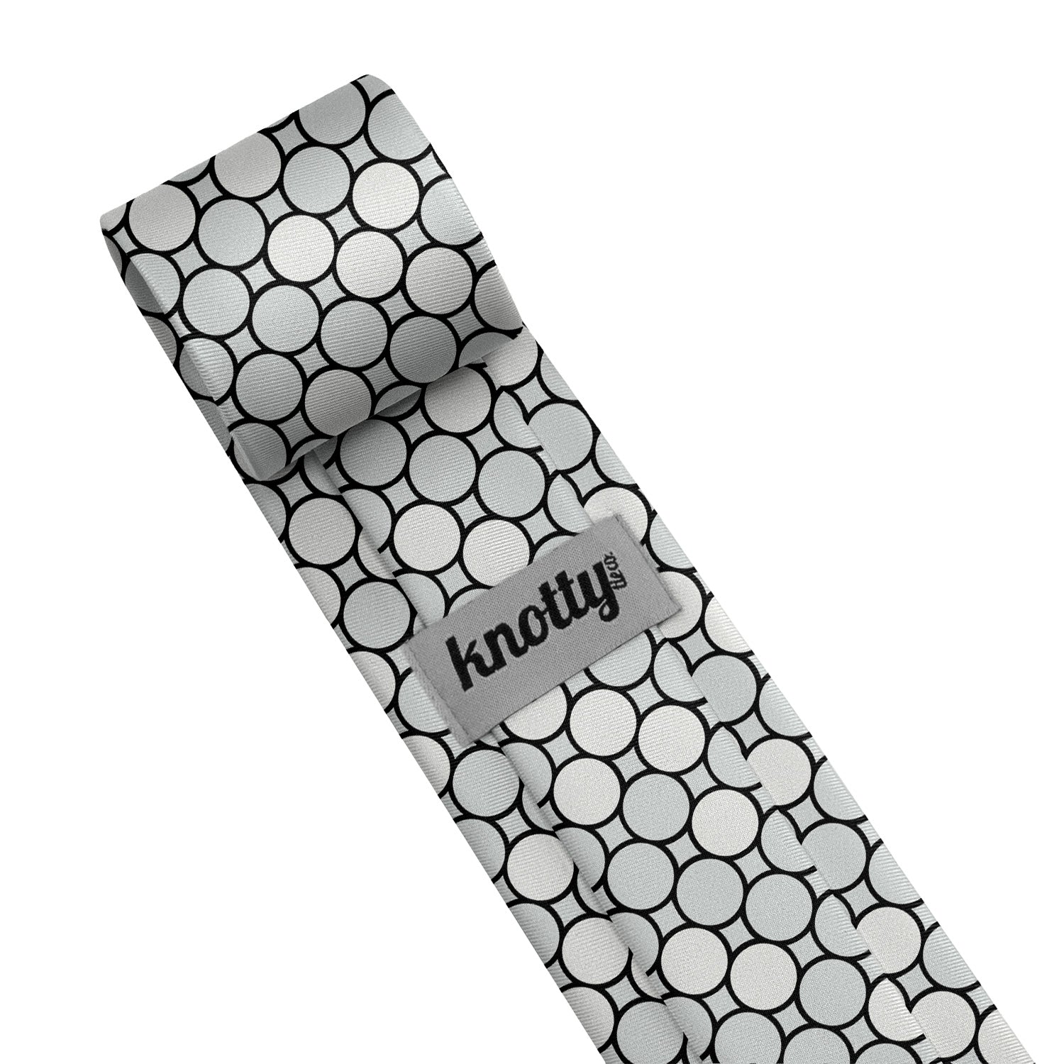 Syracuse Dots Necktie - Tag - Knotty Tie Co.