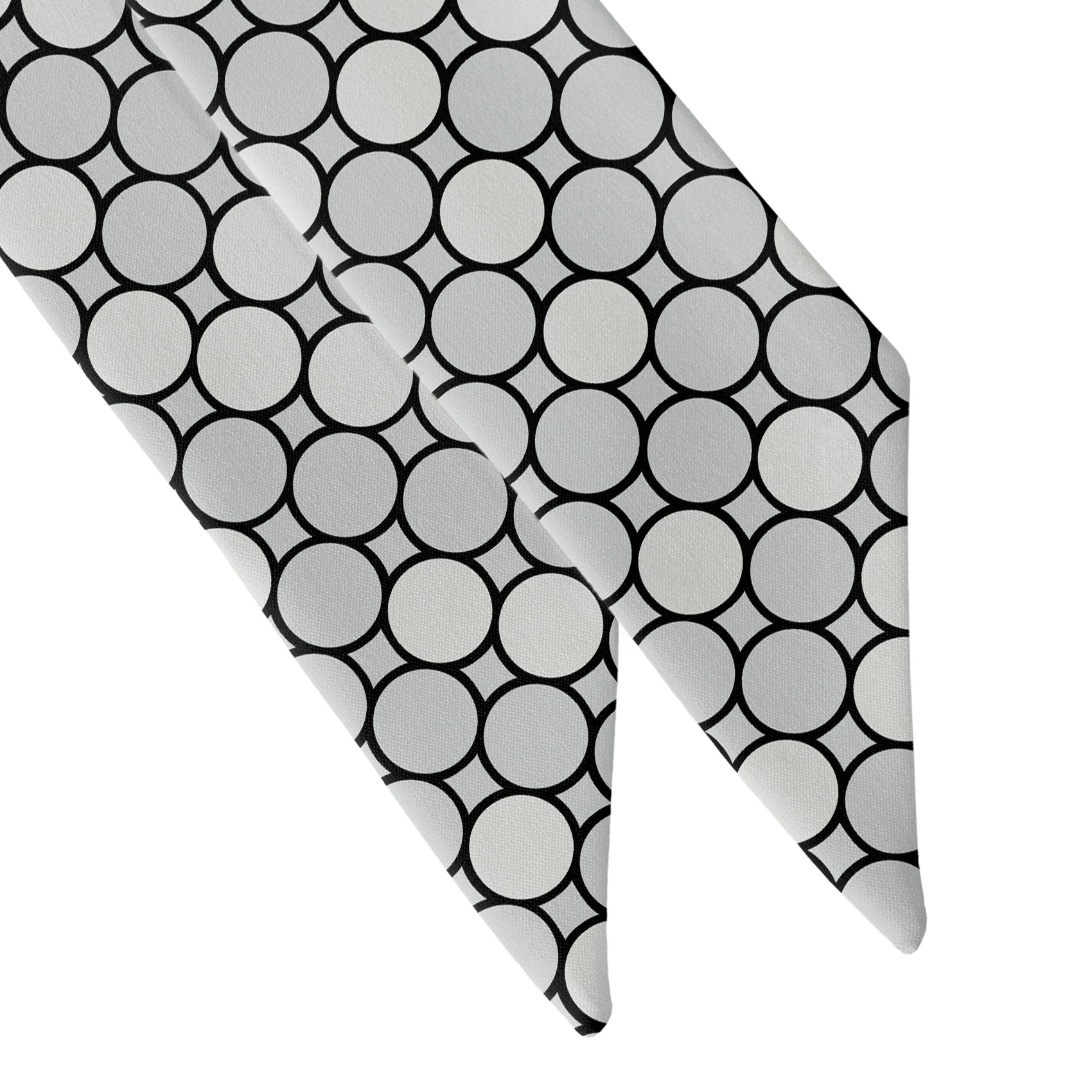 Syracuse Dots Hair Scarf - Scarf Tapered Ends - Knotty Tie Co.