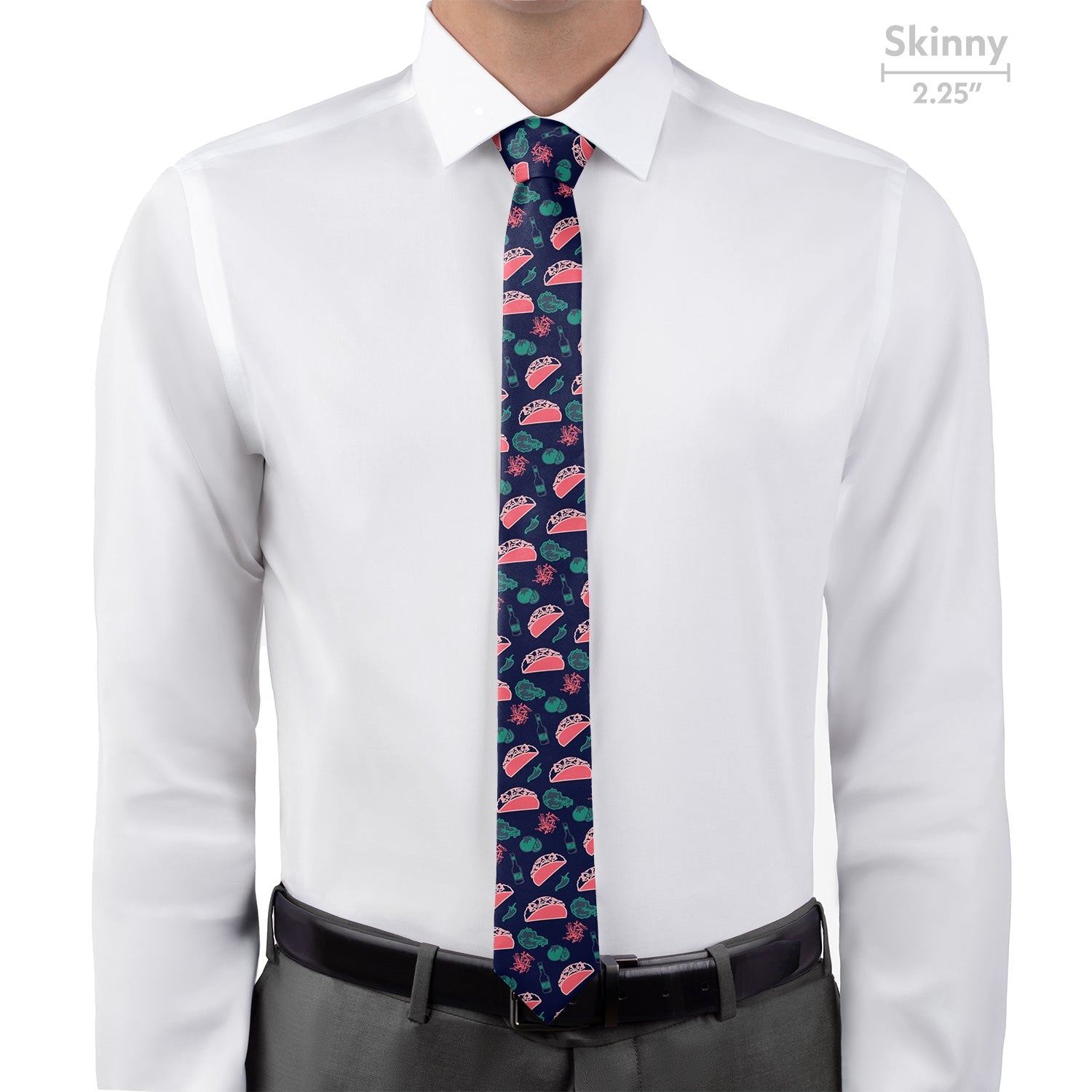 Taco Tuesday Necktie - Skinny - Knotty Tie Co.