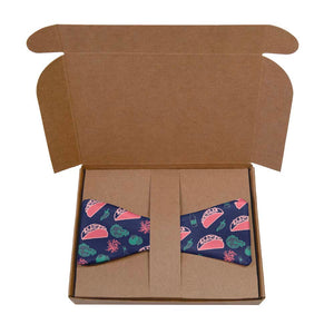 Taco Tuesday Bow Tie- Kraft Gift Box Packaging - Knotty Tie Co.