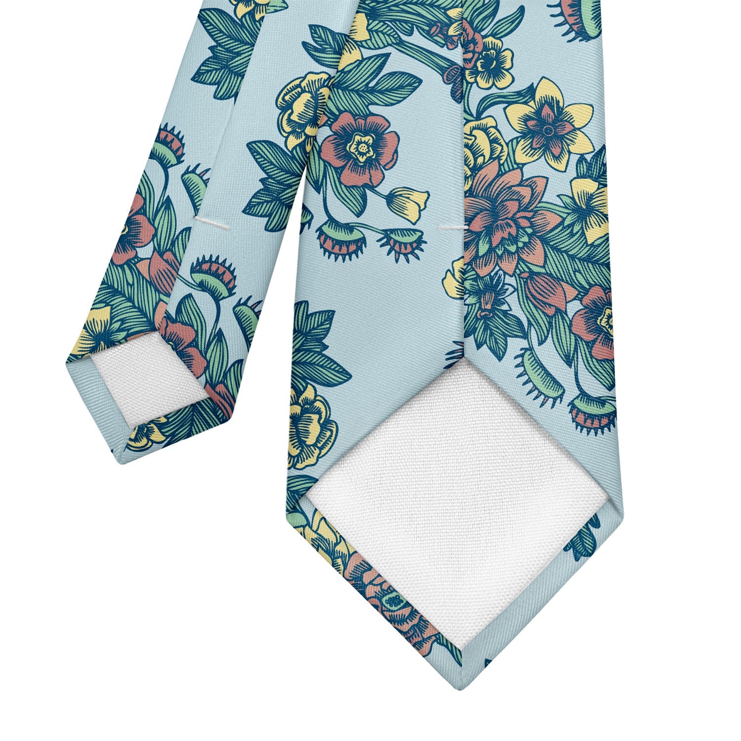 Tattoo Floral Necktie - Tipping - Knotty Tie Co.