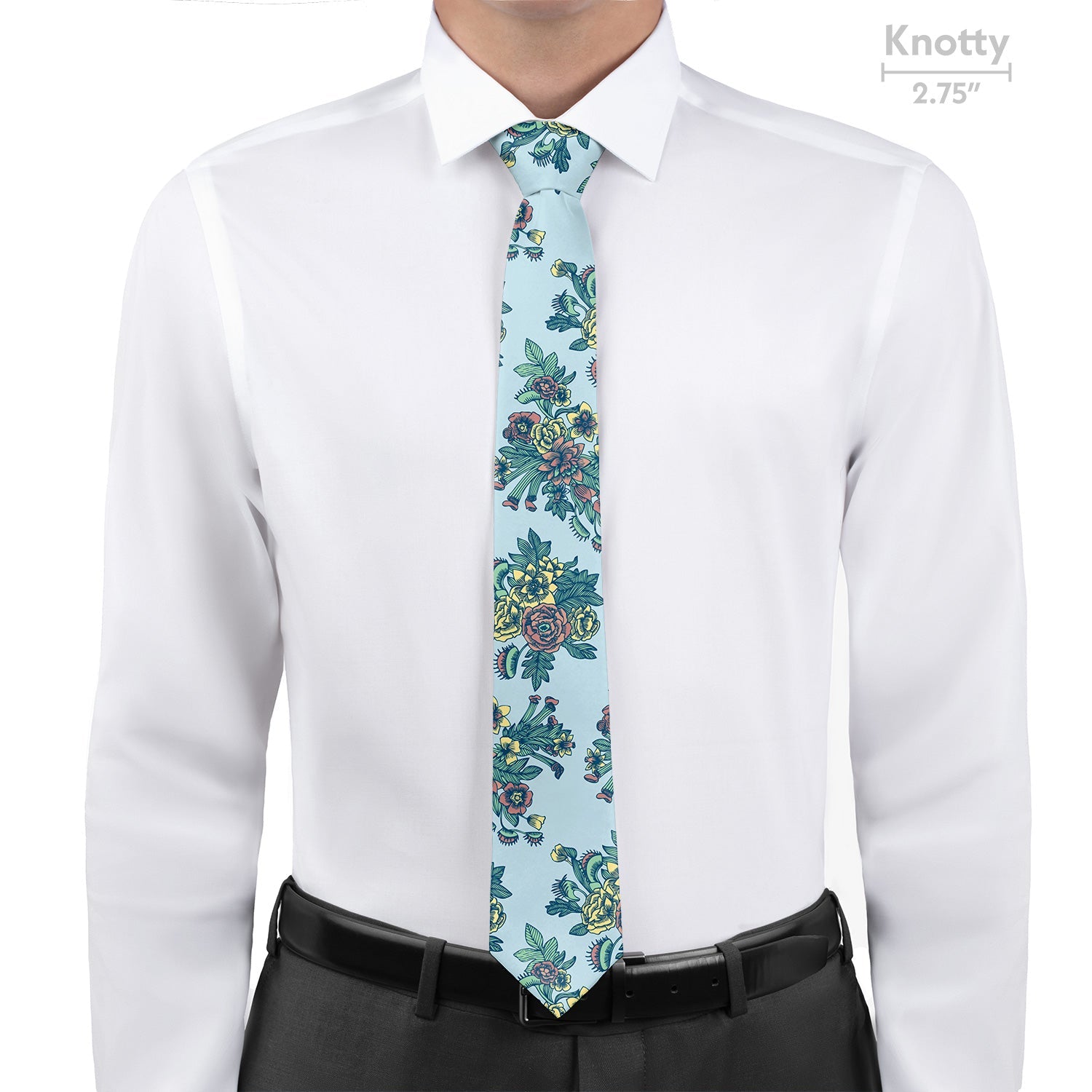 Tattoo Floral Necktie - Knotty - Knotty Tie Co.