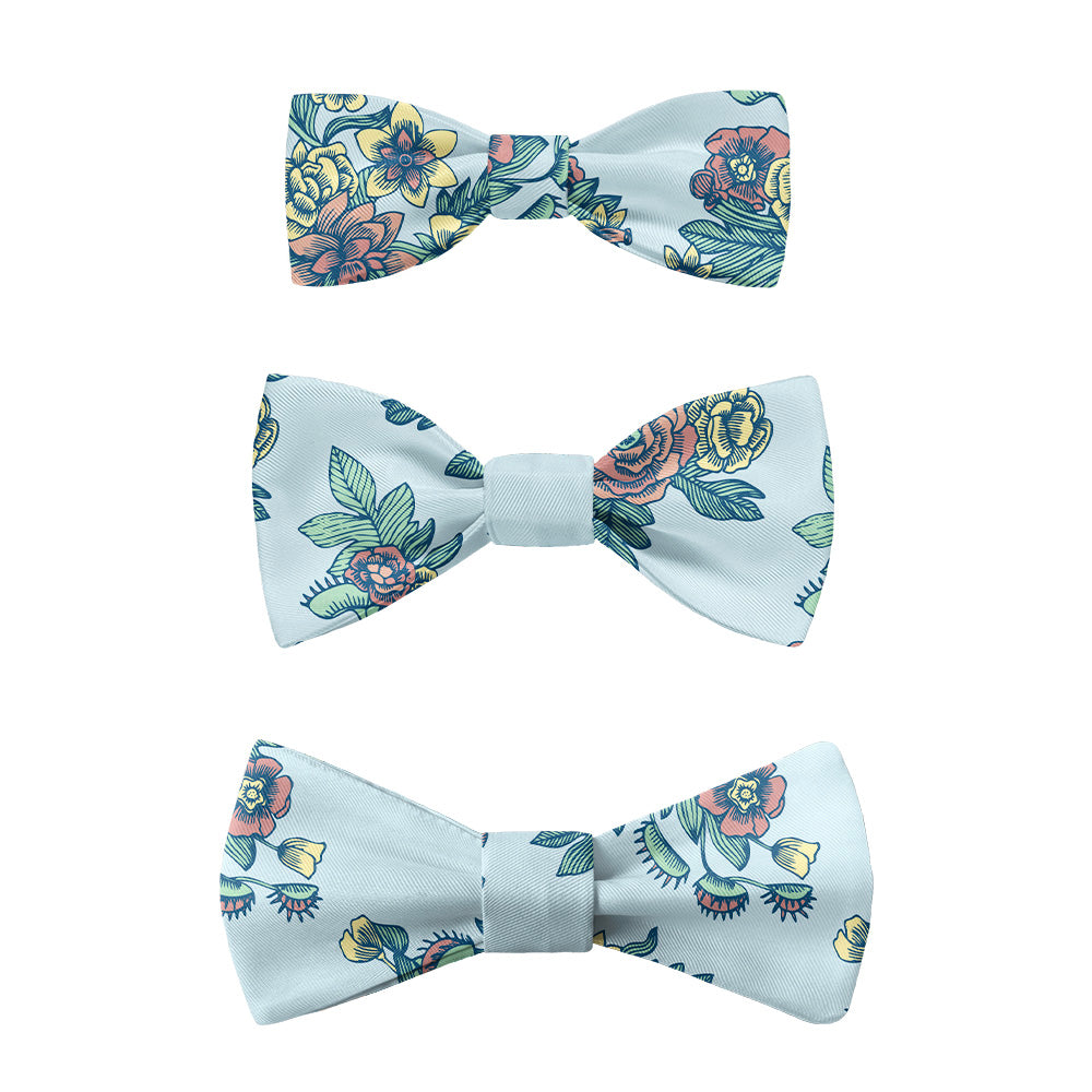 Tattoo Floral Bow Tie -  -  - Knotty Tie Co.