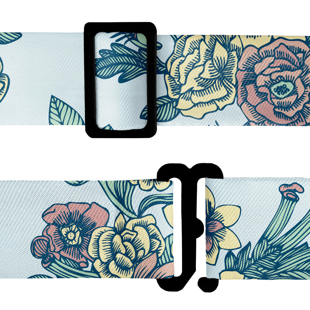 Tattoo Floral Bow Tie - Bow Tie Hardware - Knotty Tie Co.