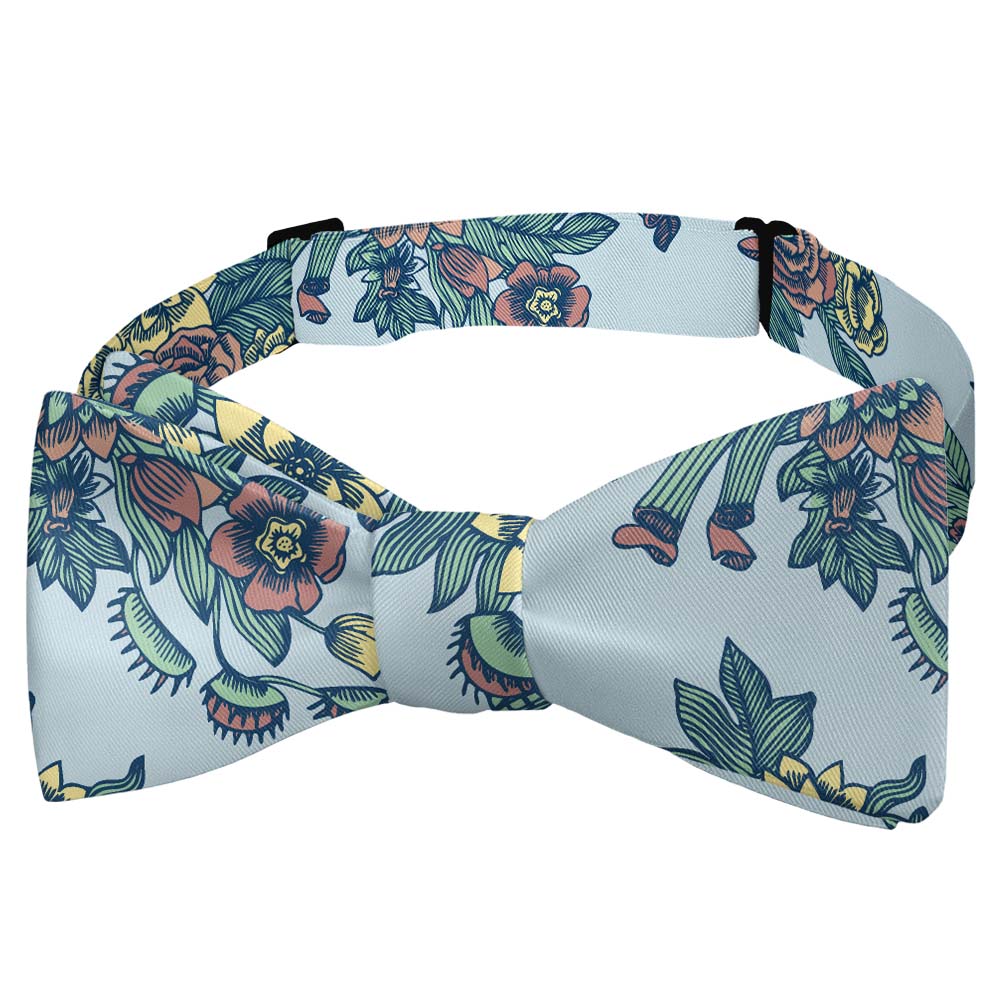 Tattoo Floral Bow Tie - Self Tie Bow Tie - Knotty Tie Co.