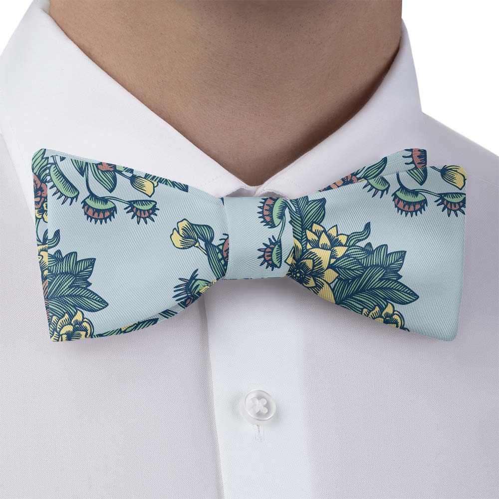 Tattoo Floral Bow Tie - Bow Tie with Dress Shirt - Knotty Tie Co.