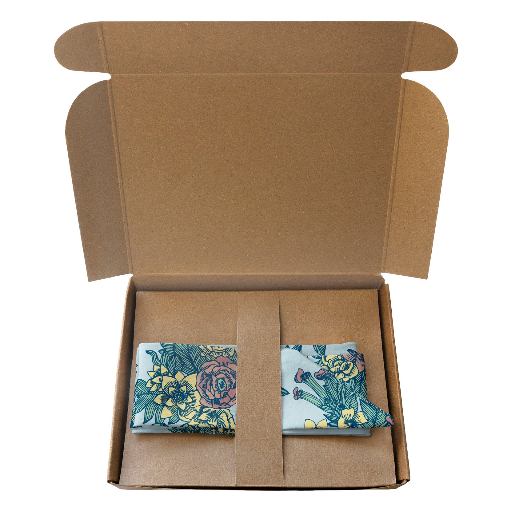 Tattoo Floral Hair Scarf - Packaging - Knotty Tie Co.