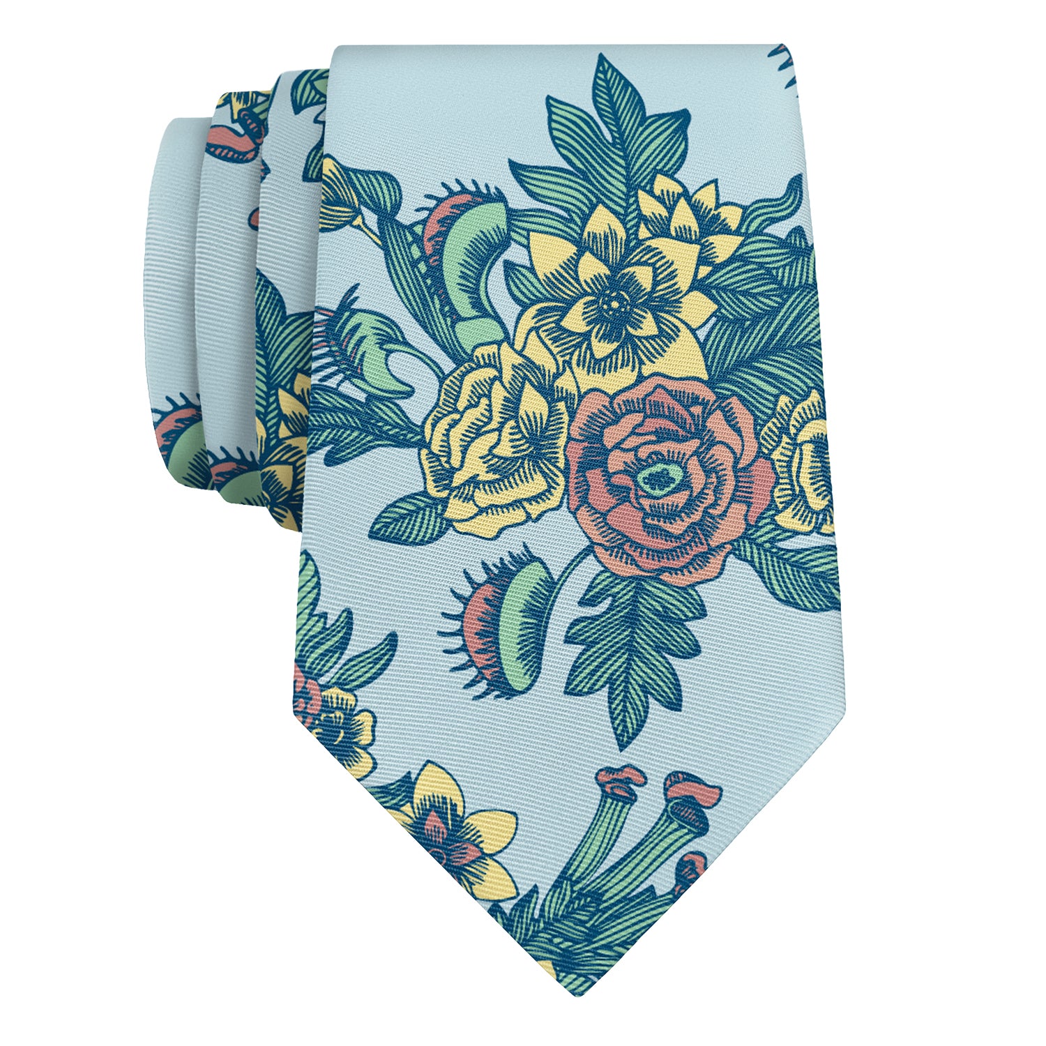 Tattoo Floral Necktie