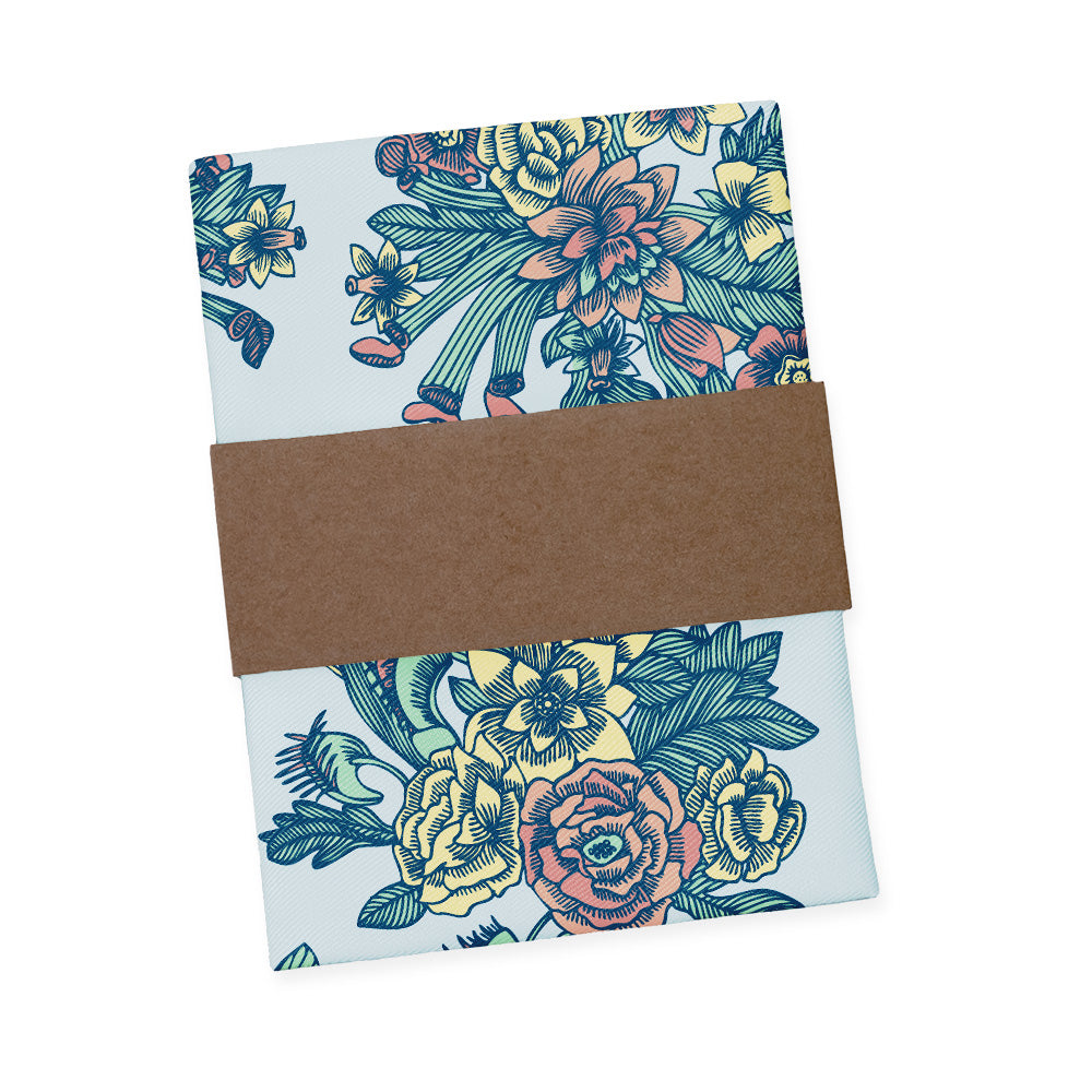 Tattoo Floral Pocket Square - Packaging - Knotty Tie Co.