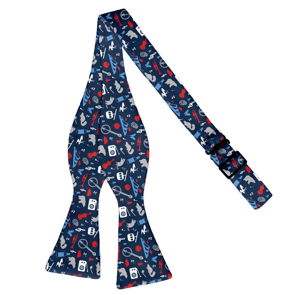 Tennessee State Heritage Bow Tie - Self Tie Flat - Knotty Tie Co.