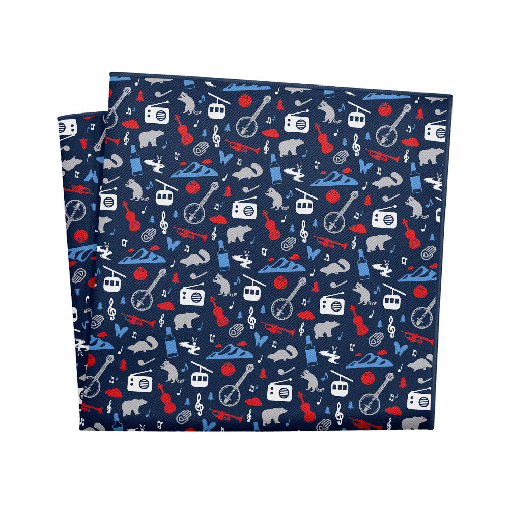 Tennessee State Heritage Pocket Square - 12" Square - Knotty Tie Co.