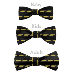 Tennessee State Outline Bow Tie - Bow Sizes - Knotty Tie Co.