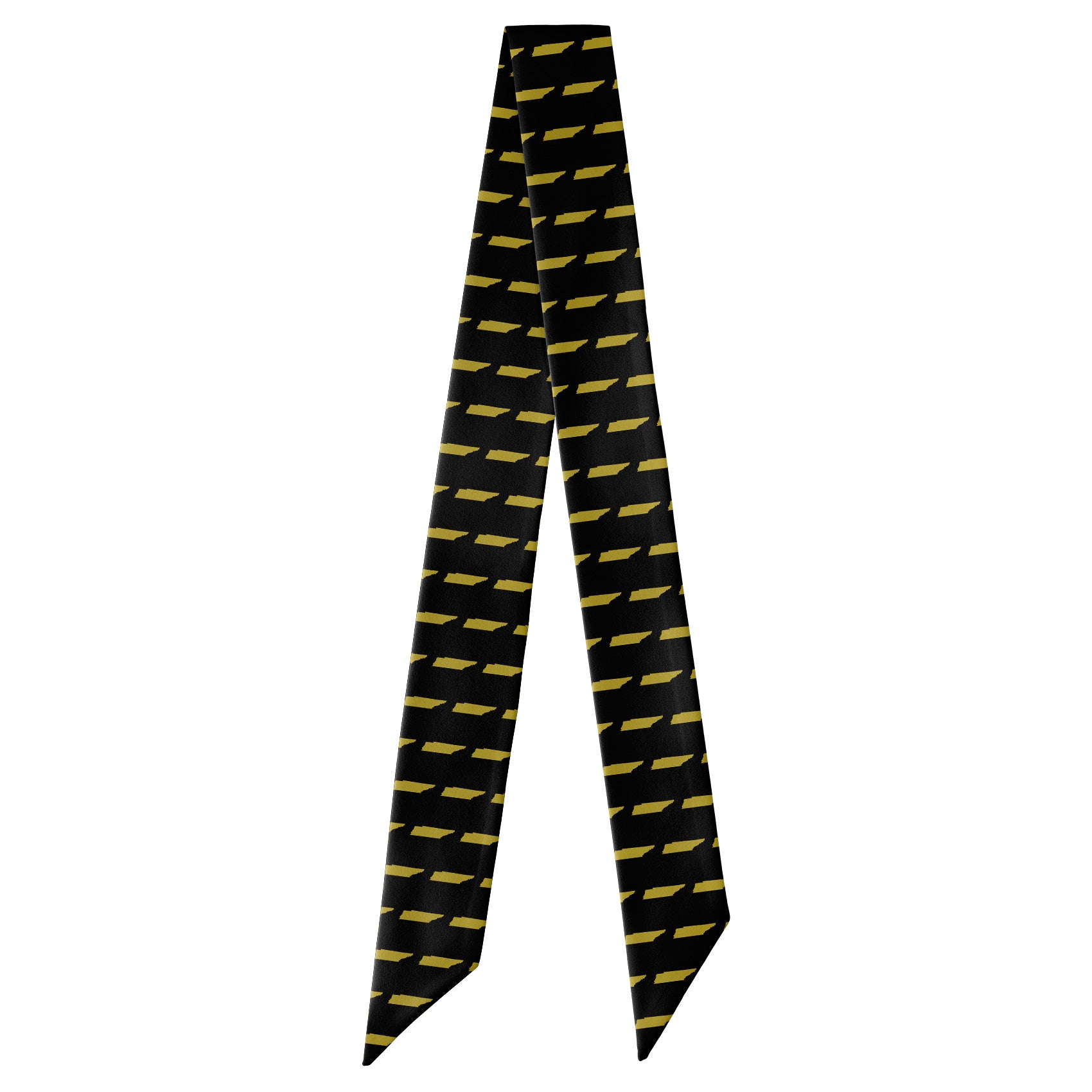 Tennessee State Outline Hair Scarf - Full View of Hair Scarf - Knotty Tie Co.