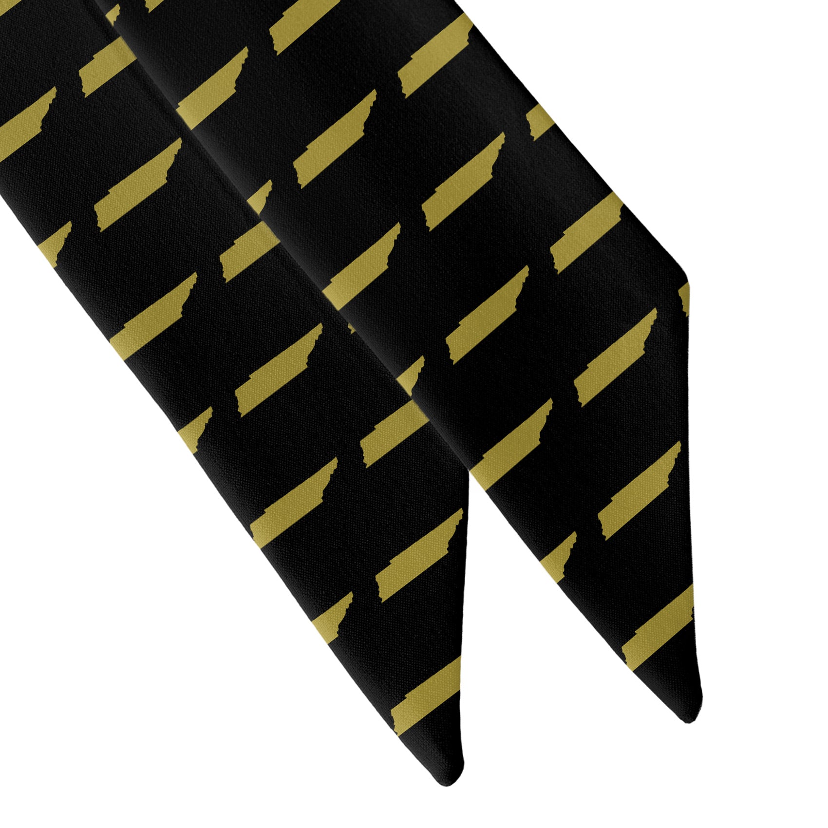 Tennessee State Outline Hair Scarf - Scarf Tapered Ends - Knotty Tie Co.