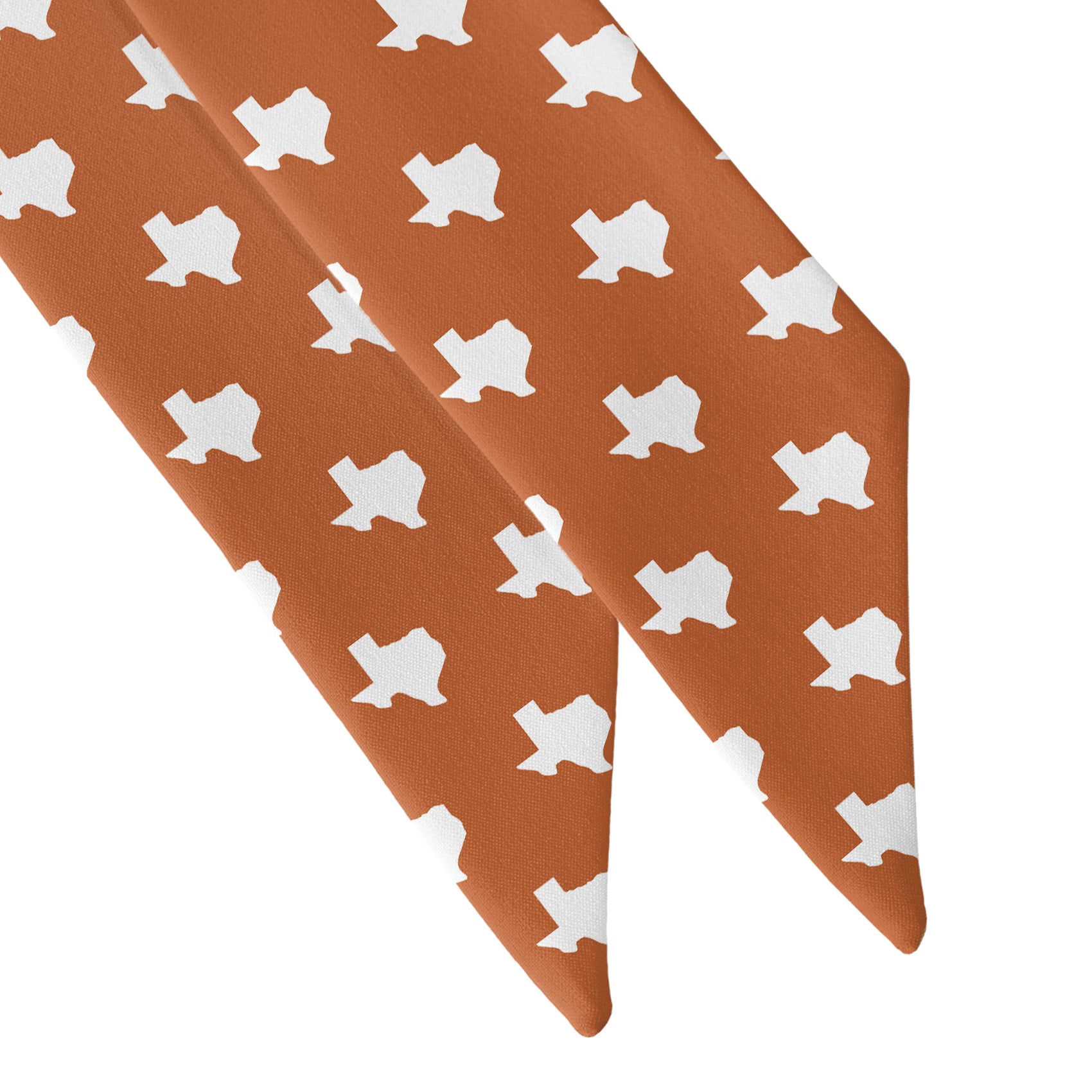 Texas State Outline Hair Scarf - Scarf Tapered Ends - Knotty Tie Co.