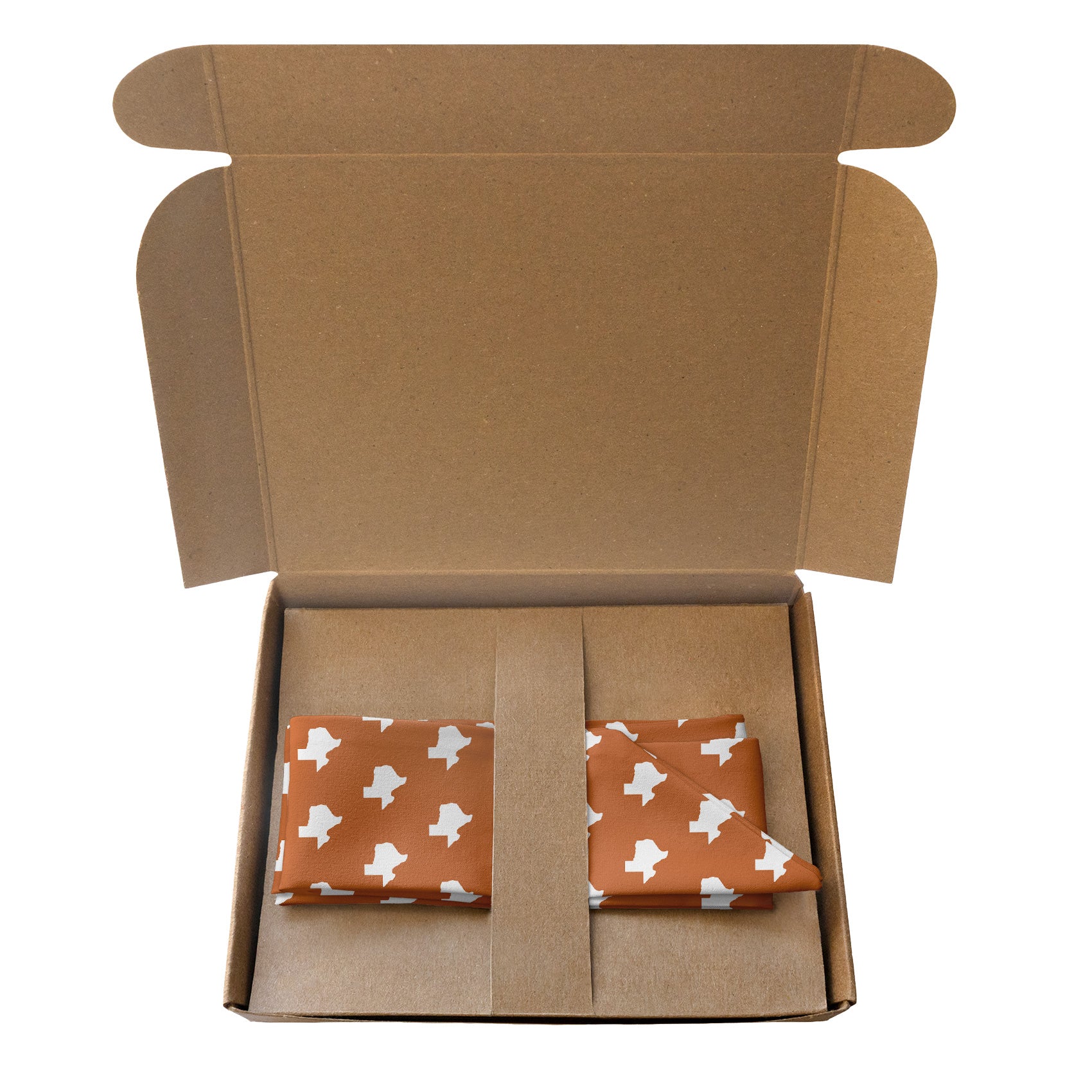 Texas State Outline Hair Scarf - Packaging - Knotty Tie Co.