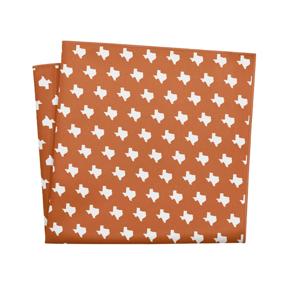 Texas State Outline Pocket Square - 12" Square - Knotty Tie Co.
