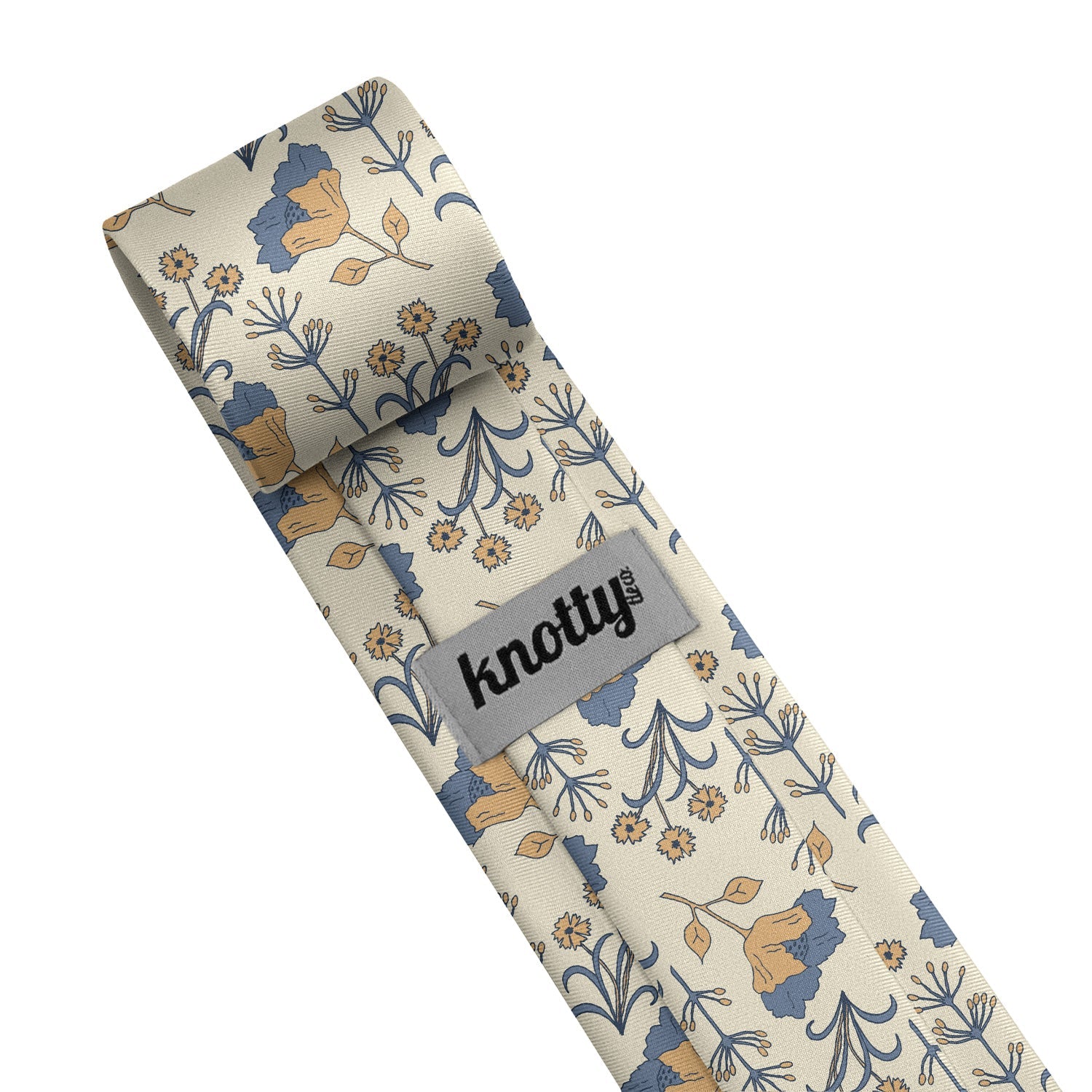 The Lyn Floral Necktie - Tag - Knotty Tie Co.
