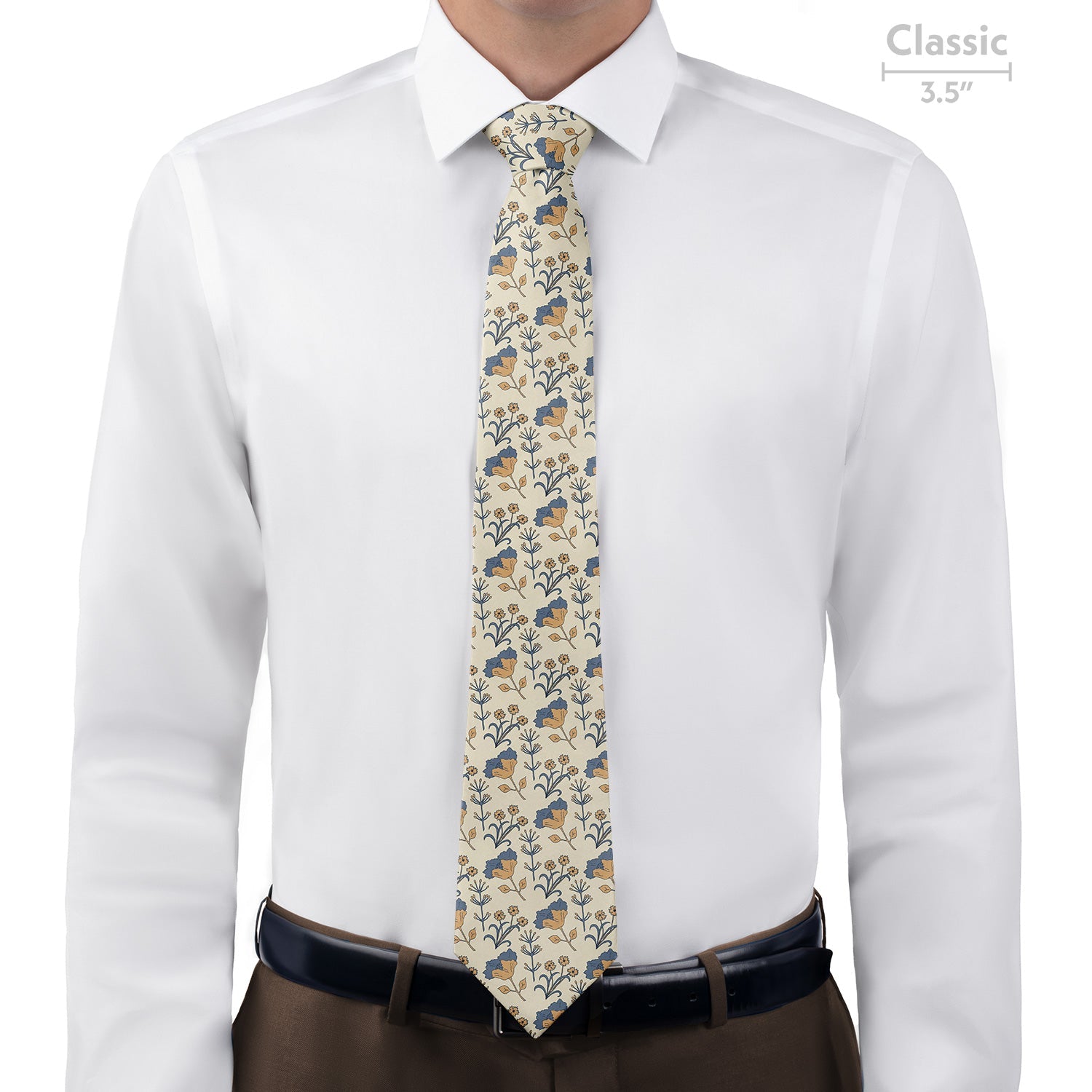 The Lyn Floral Necktie - Classic - Knotty Tie Co.