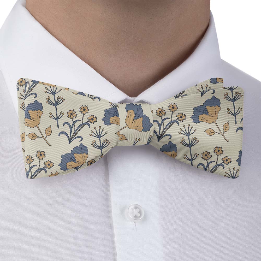 The Lyn Floral Bow Tie - Bow Tie with Dress Shirt - Knotty Tie Co.