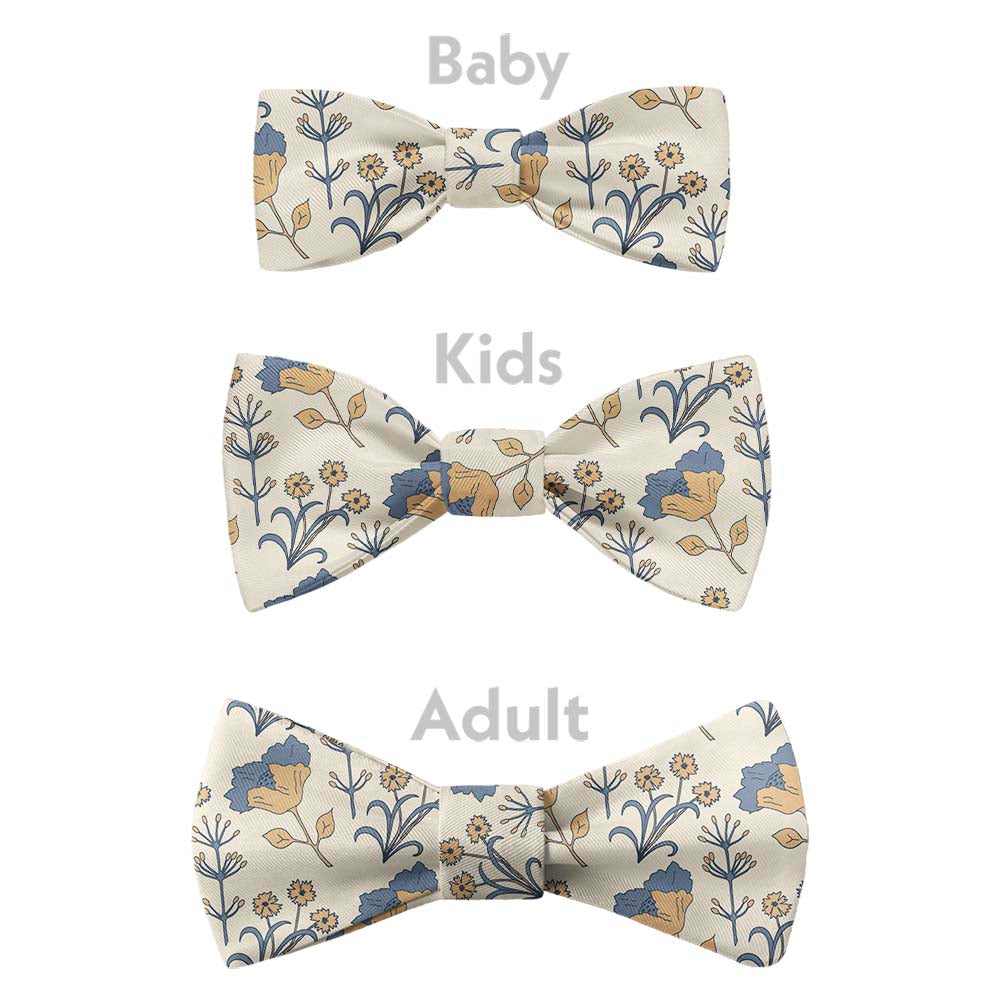 The Lyn Floral Bow Tie - Bow Sizes - Knotty Tie Co.