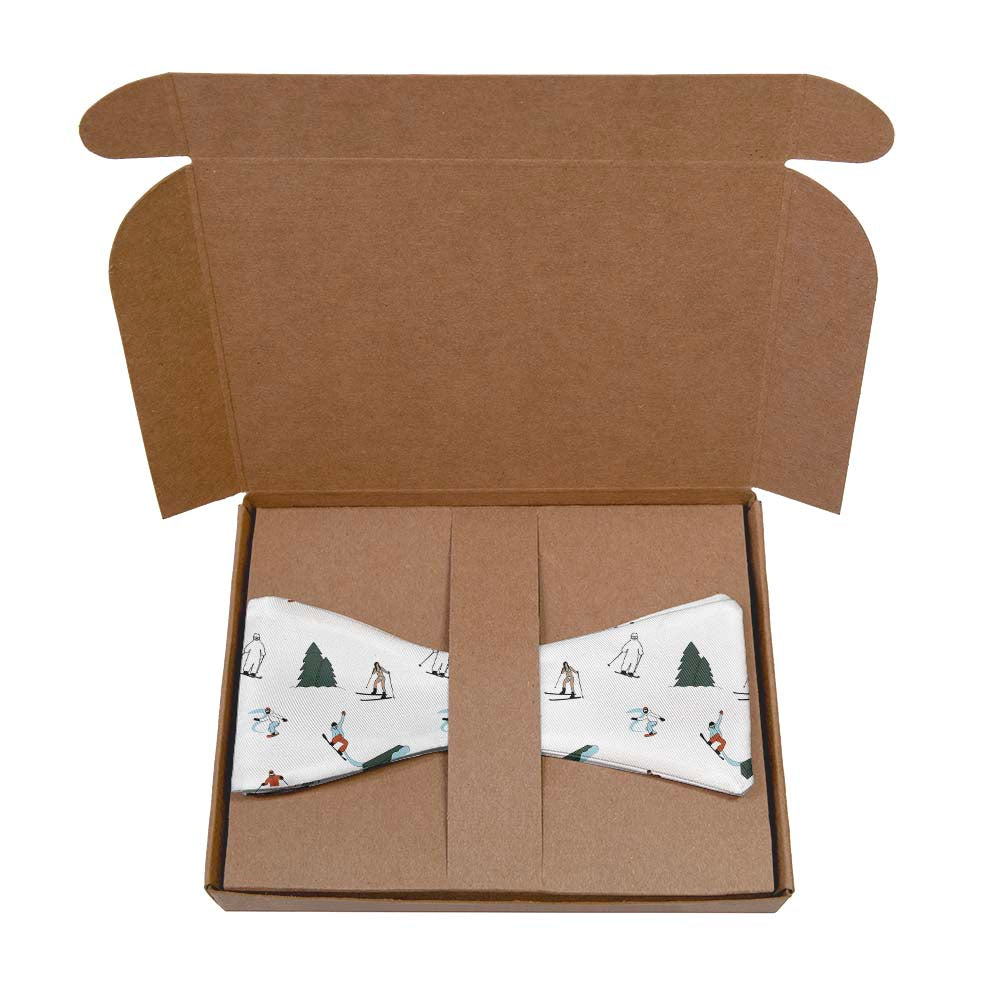 The Slopes Bow Tie- Kraft Gift Box Packaging - Knotty Tie Co.