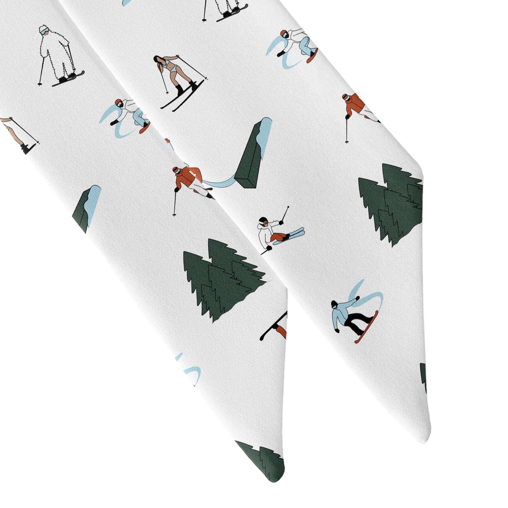 The Slopes Hair Scarf - Scarf Tapered Ends - Knotty Tie Co.