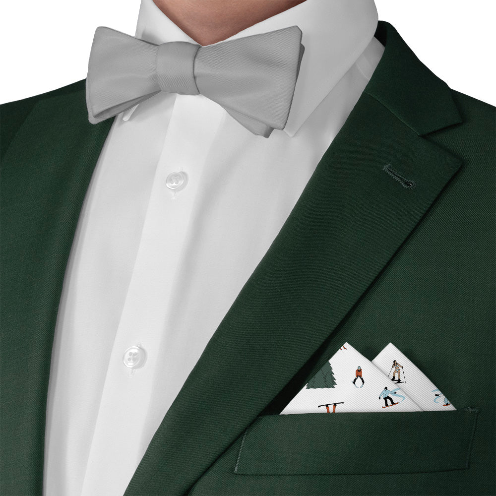 The Slopes Pocket Square - Matching Bow Tie - Knotty Tie Co.
