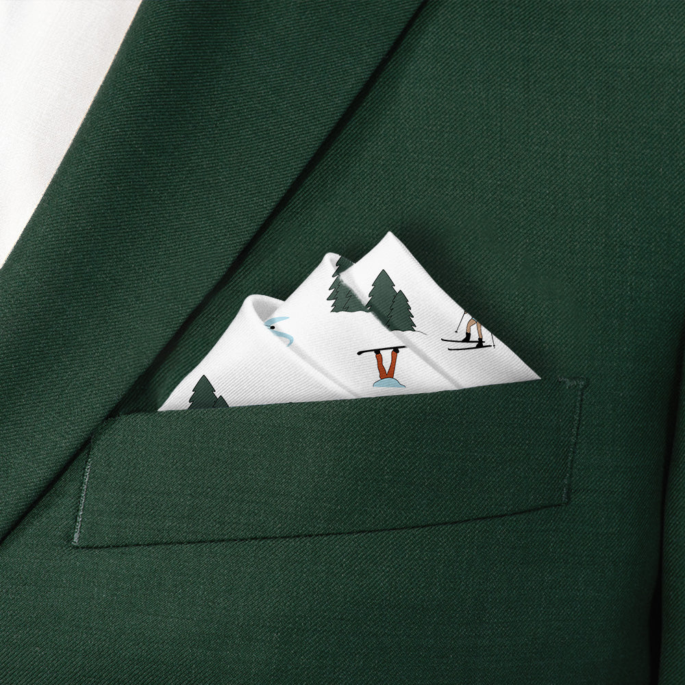 The Slopes Pocket Square - Stairs Fold - Knotty Tie Co.