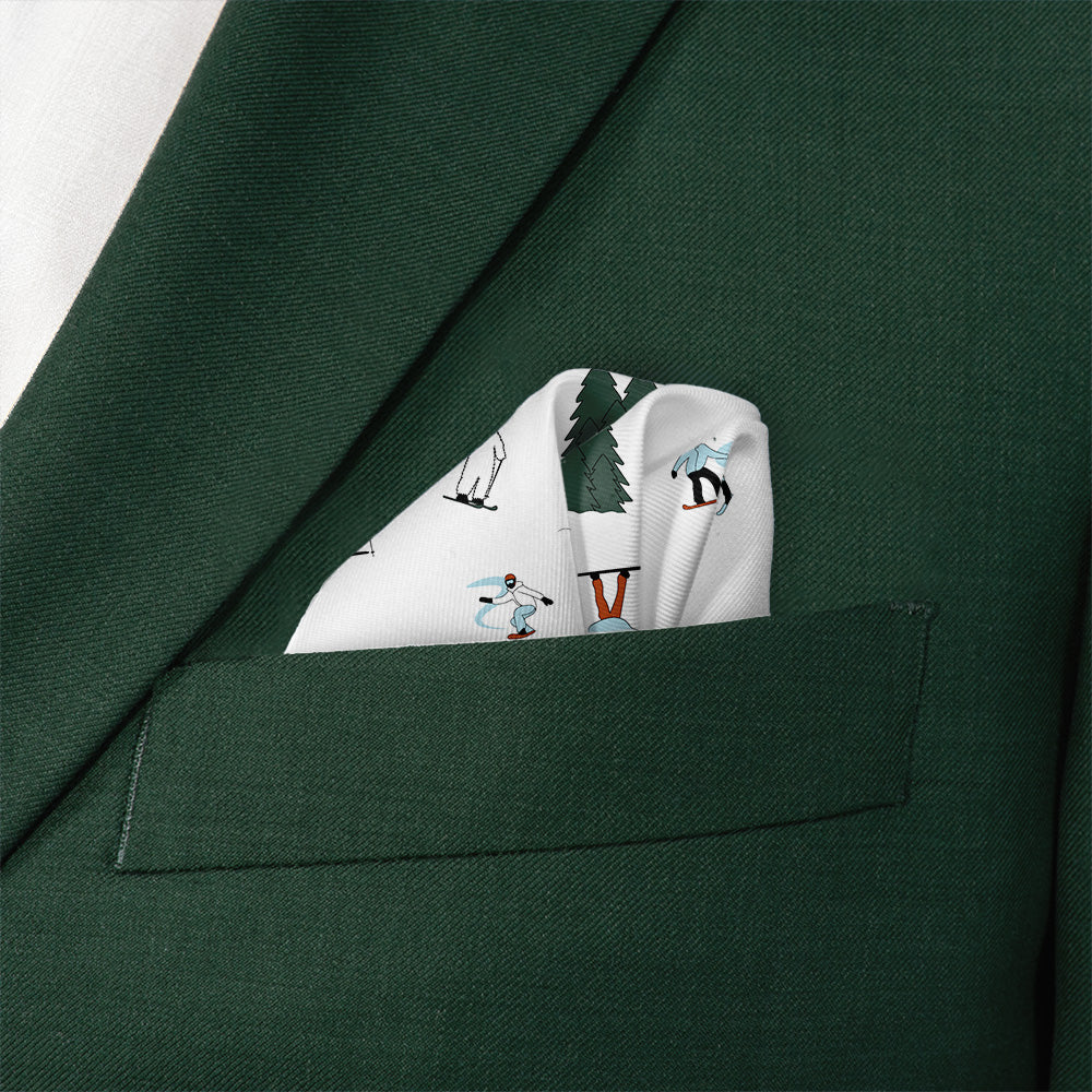 The Slopes Pocket Square - Wave Fold - Knotty Tie Co.
