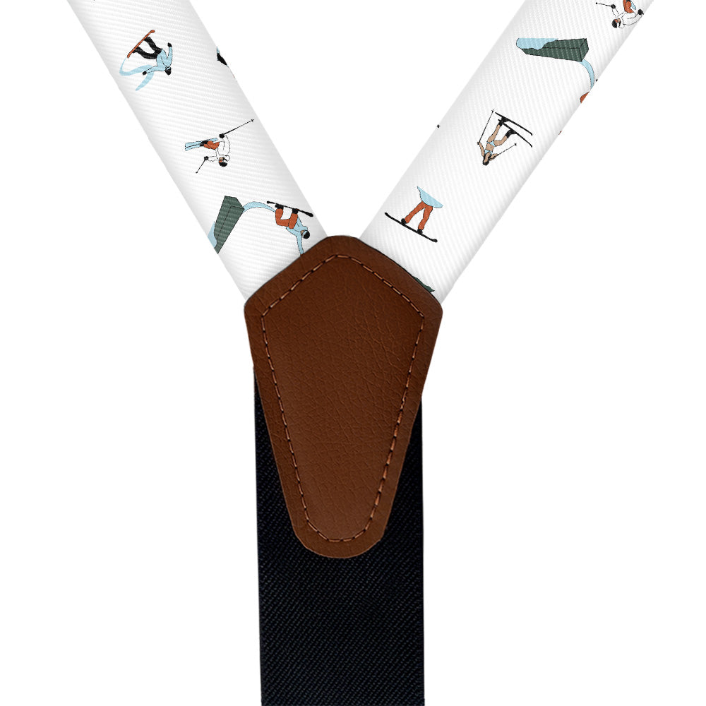 The Slopes Suspenders - Vegan Leather Y-Back - Knotty Tie Co.