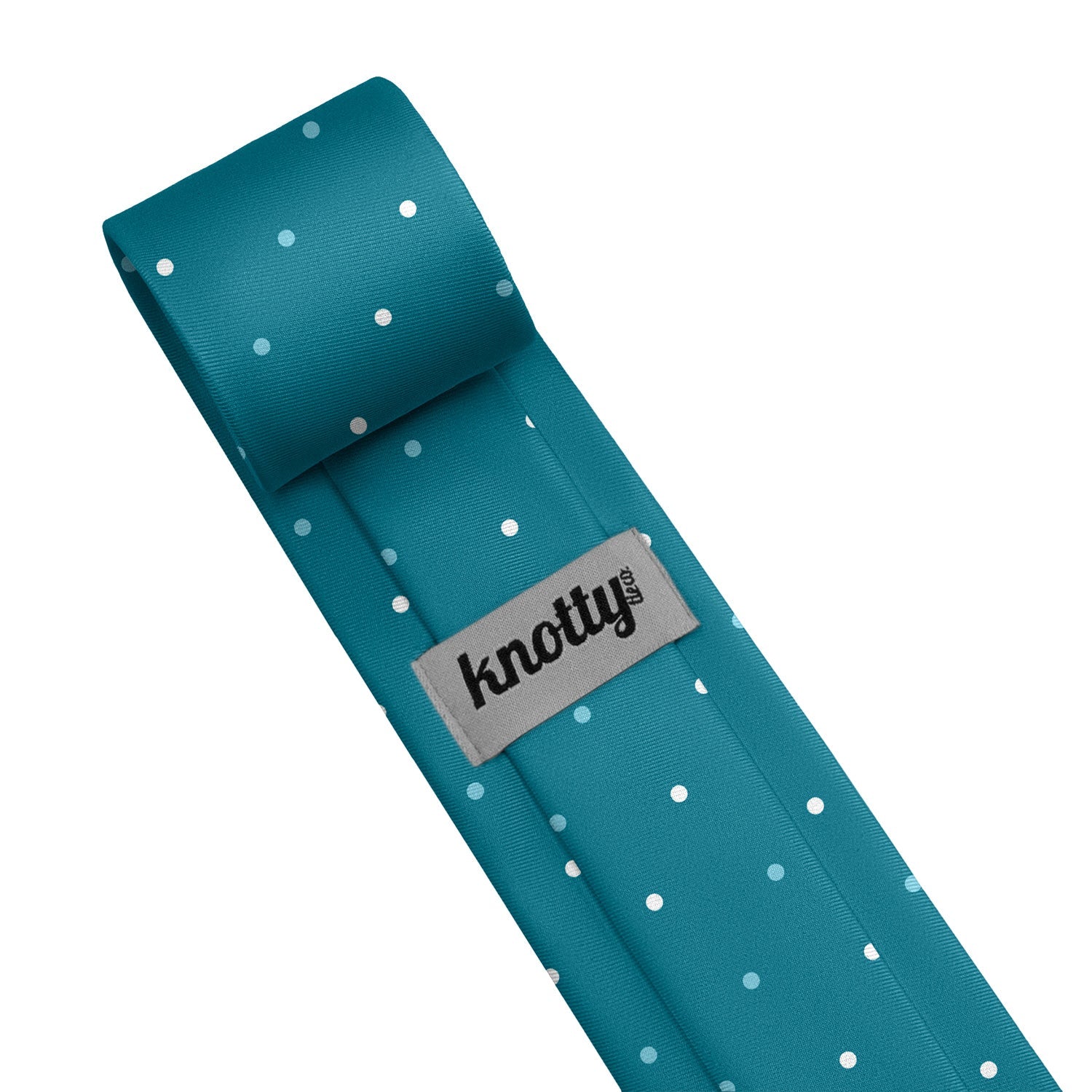 Three Color Denver Dots Necktie - Tag - Knotty Tie Co.