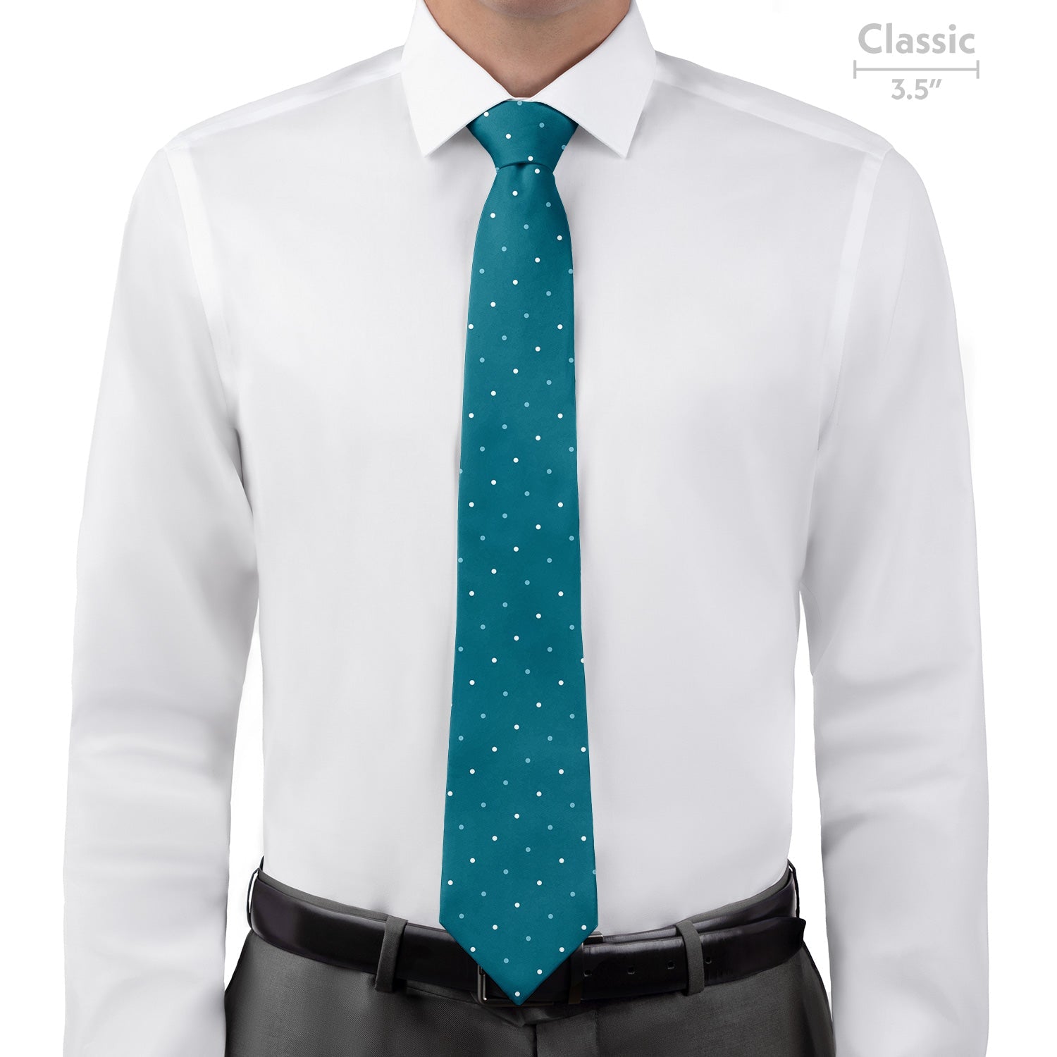 Three Color Denver Dots Necktie - Classic - Knotty Tie Co.