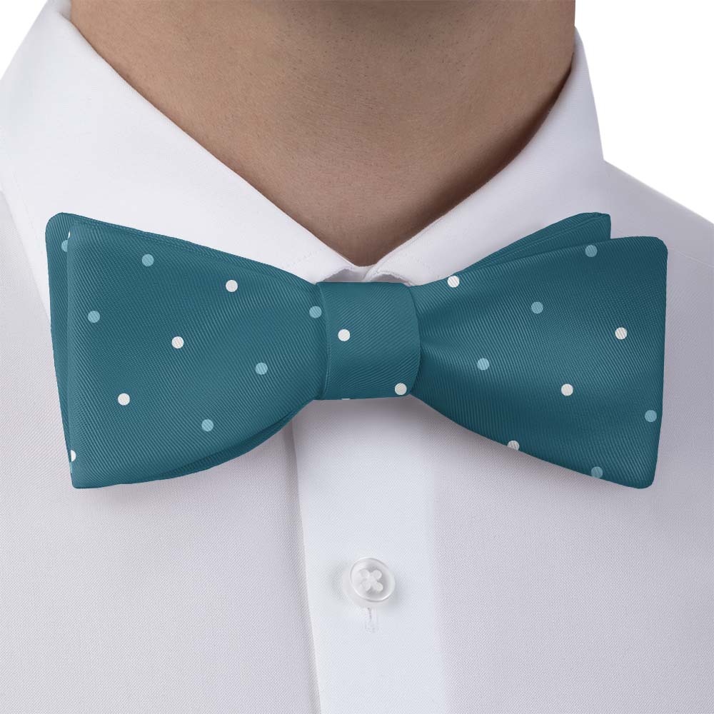 Three Color Denver Dots Bow Tie - Bow Tie with Dress Shirt - Knotty Tie Co.