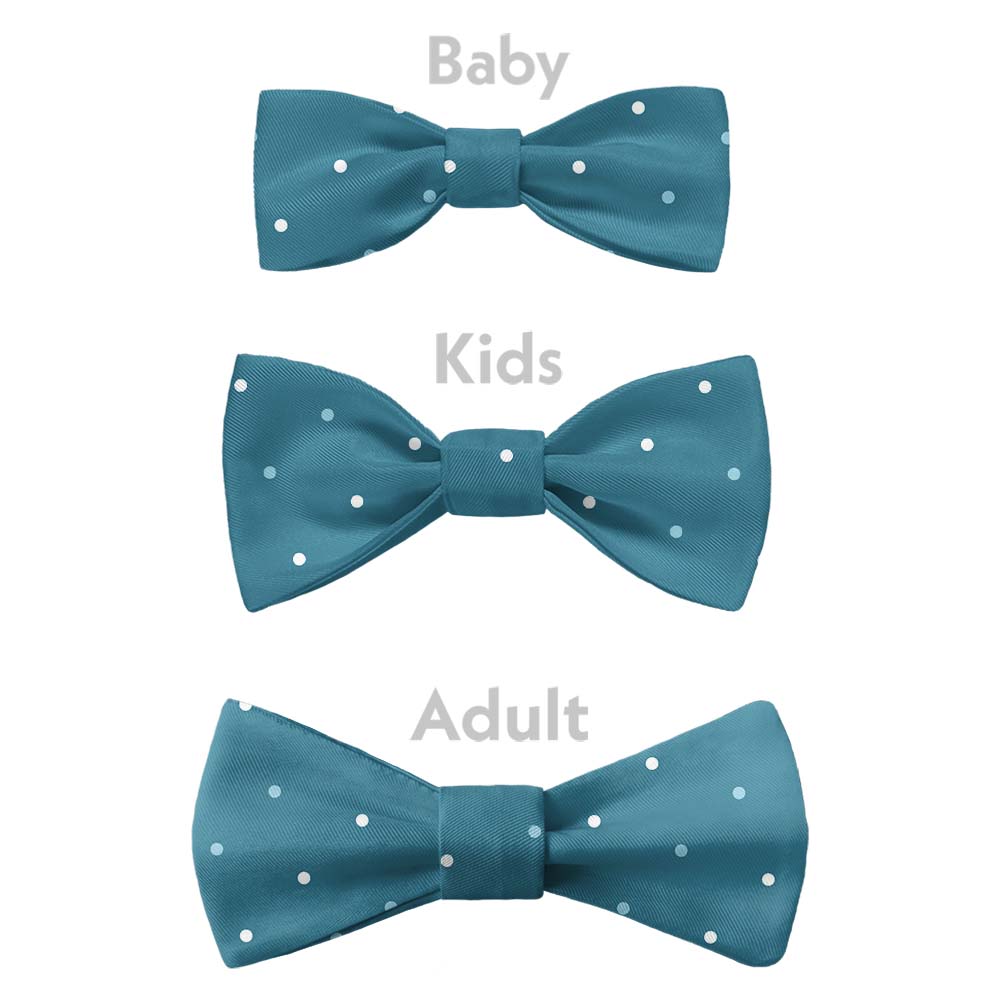 Three Color Denver Dots Bow Tie - Bow Sizes - Knotty Tie Co.