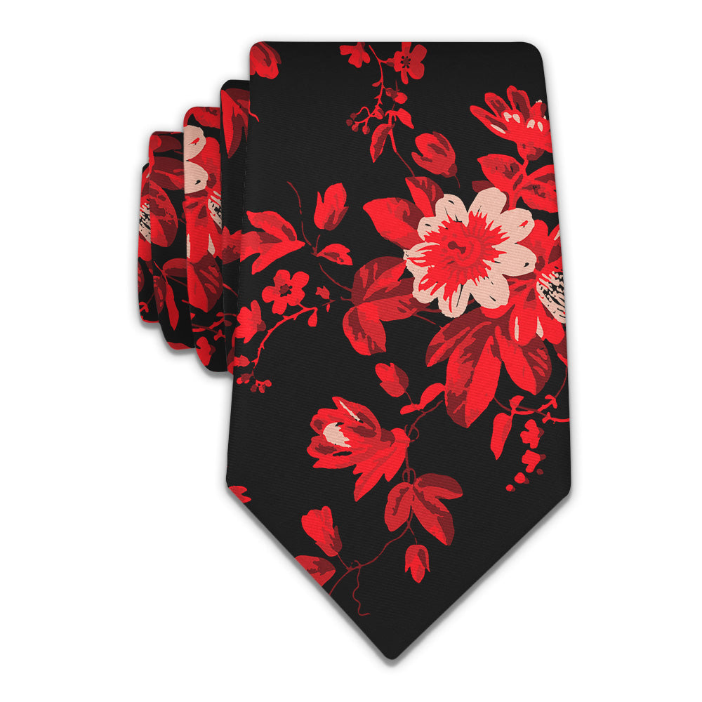 Noir Floral Necktie - Knotty 2.75" -  - Knotty Tie Co.